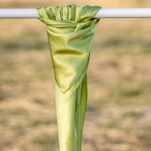 Lime Green Silk Wild Rag Scarf